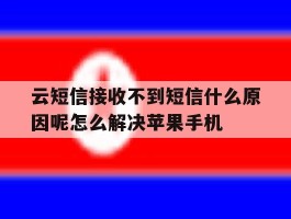 包含云短信接收不到短信什么原因呢怎么解决苹果手机的词条