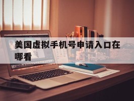 美国虚拟手机号申请入口在哪看
