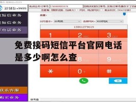 免费接码短信平台官网电话是多少啊怎么查