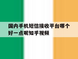包含国内手机短信接收平台哪个好一点呢知乎视频的词条