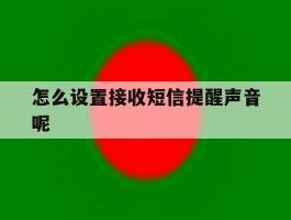 怎么设置接收短信提醒声音呢