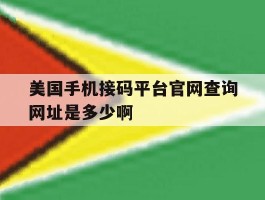 美国手机接码平台官网查询网址是多少啊的简单介绍