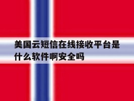 美国云短信在线接收平台是什么软件啊安全吗的简单介绍