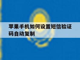 苹果手机如何设置短信验证码自动复制