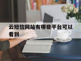 云短信网站有哪些平台可以看到