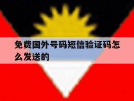 免费国外号码短信验证码怎么发送的