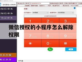 微信授权的小程序怎么解除权限