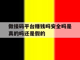 做接码平台赚钱吗安全吗是真的吗还是假的的简单介绍
