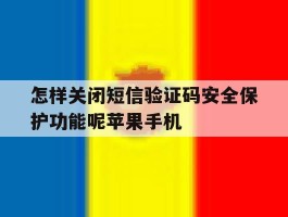 包含怎样关闭短信验证码安全保护功能呢苹果手机的词条