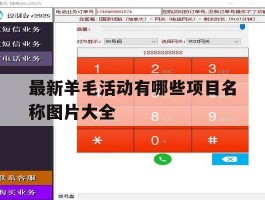 最新羊毛活动有哪些项目名称图片大全