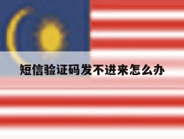 短信验证码发不进来怎么办