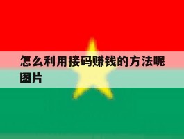 怎么利用接码赚钱的方法呢图片