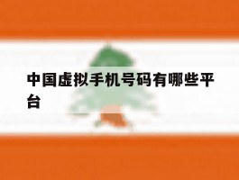 中国虚拟手机号码有哪些平台