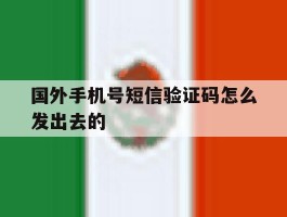 国外手机号短信验证码怎么发出去的