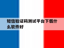 短信验证码测试平台下载什么软件好