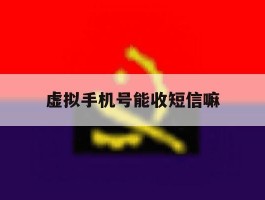 虚拟手机号能收短信嘛