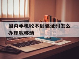 国内手机收不到验证码怎么办理呢移动