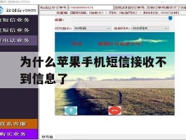 为什么苹果手机短信接收不到信息了