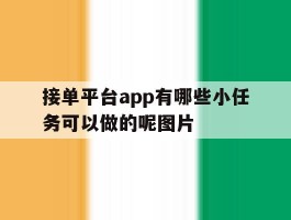 接单平台app有哪些小任务可以做的呢图片的简单介绍