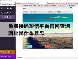 免费接码短信平台官网查询网址是什么意思