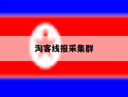 淘客线报采集群