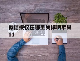微信授权在哪里关掉啊苹果11