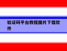 验证码平台教程图片下载软件
