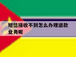 短信接收不到怎么办理退款业务呢的简单介绍