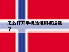 怎么打开手机验证码被拦截了