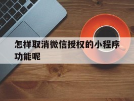 怎样取消微信授权的小程序功能呢