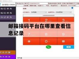邮箱接码平台在哪里查看信息记录