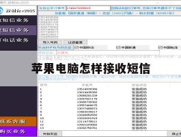 苹果电脑怎样接收短信