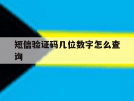短信验证码几位数字怎么查询
