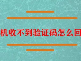 短信验证接收不到信息怎么解决方法呢视频