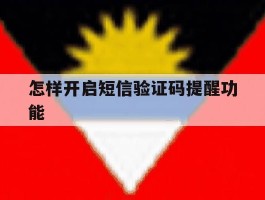 怎样开启短信验证码提醒功能