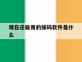 现在还能用的接码软件是什么