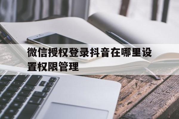 微信授权登录抖音在哪里设置权限管理