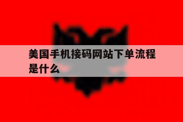 美国手机接码网站下单流程是什么 美国手机接码网站下单流程是什么