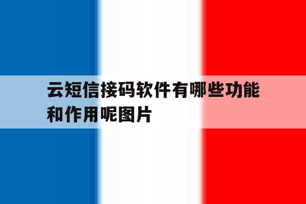 包含云短信接码软件有哪些功能和作用呢图片的词条 包含云短信接码软件有哪些功能和作用呢图片的词条