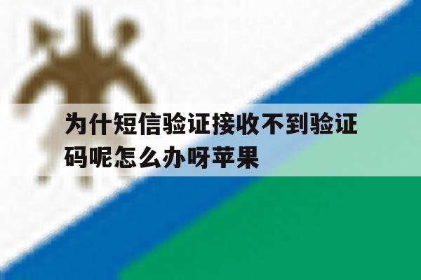 为什短信验证接收不到验证码呢怎么办呀苹果 为什短信验证接收不到验证码呢怎么办呀苹果