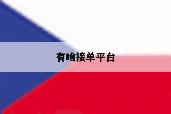 有啥接单平台 有啥接单平台