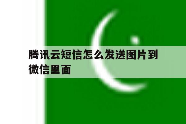 腾讯云短信怎么发送图片到微信里面 腾讯云短信怎么发送图片到微信里面