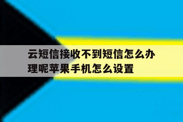 云短信接收不到短信怎么办理呢苹果手机怎么设置的简单介绍 云短信接收不到短信怎么办理呢苹果手机怎么设置的简单介绍