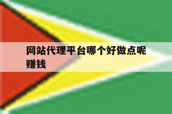网站代理平台哪个好做点呢赚钱 网站代理平台哪个好做点呢赚钱