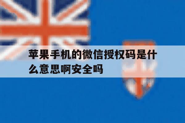 苹果手机的微信授权码是什么意思啊安全吗的简单介绍 苹果手机的微信授权码是什么意思啊安全吗的简单介绍