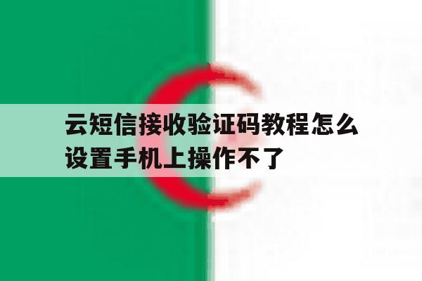 云短信接收验证码教程怎么设置手机上操作不了的简单介绍 云短信接收验证码教程怎么设置手机上操作不了的简单介绍