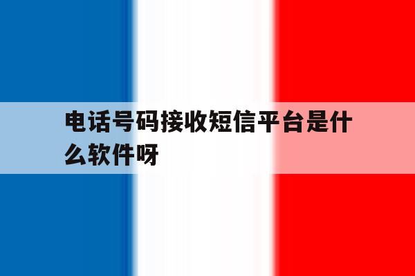 包含电话号码接收短信平台是什么软件呀的词条 包含电话号码接收短信平台是什么软件呀的词条