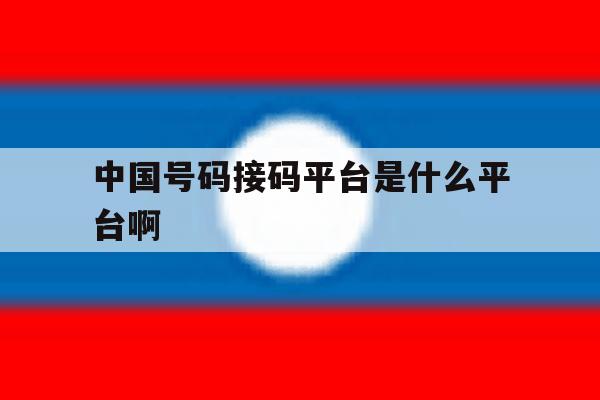 中国号码接码平台是什么平台啊 中国号码接码平台是什么平台啊