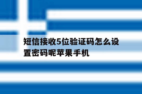 短信接收5位验证码怎么设置密码呢苹果手机 短信接收5位验证码怎么设置密码呢苹果手机