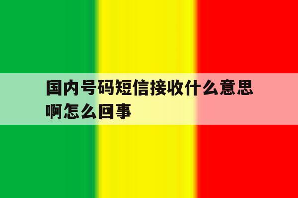 国内号码短信接收什么意思啊怎么回事 国内号码短信接收什么意思啊怎么回事